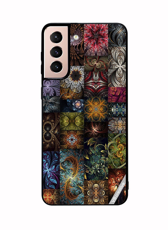 VR CREATIVE Protective Case Cover For Samsung Galaxy S21 5G 30 Mind Blowing Pieces Of Algorithmic Fractal Art Design Multicolour - Image 1
