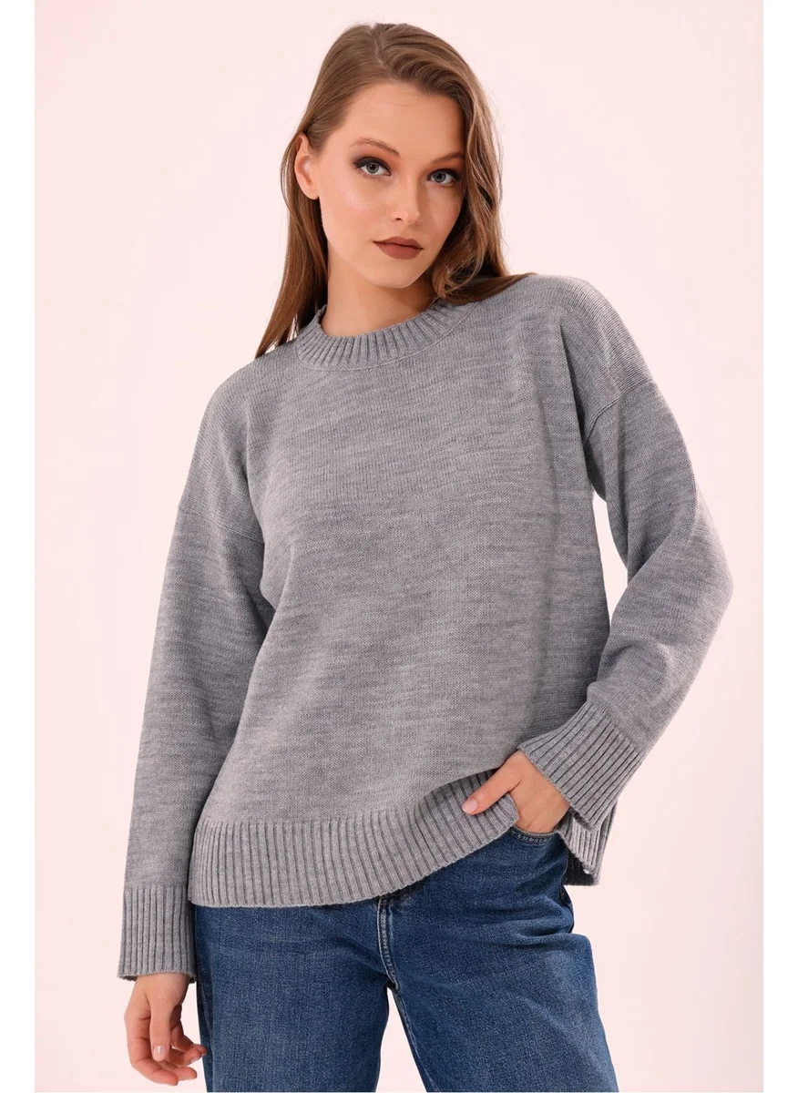 Cloudy Kids Crew Neck Oversize Knitwear Sweater