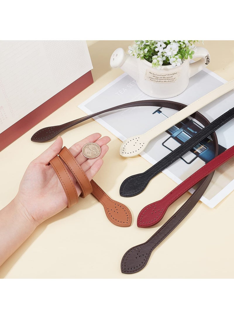 Excefore PU Leather Purse Handles Bag Handbag Strap Shoulder Handbag DIY Sewing Strap Bag Accessories 10 Pcs 5 Colors - Image 3