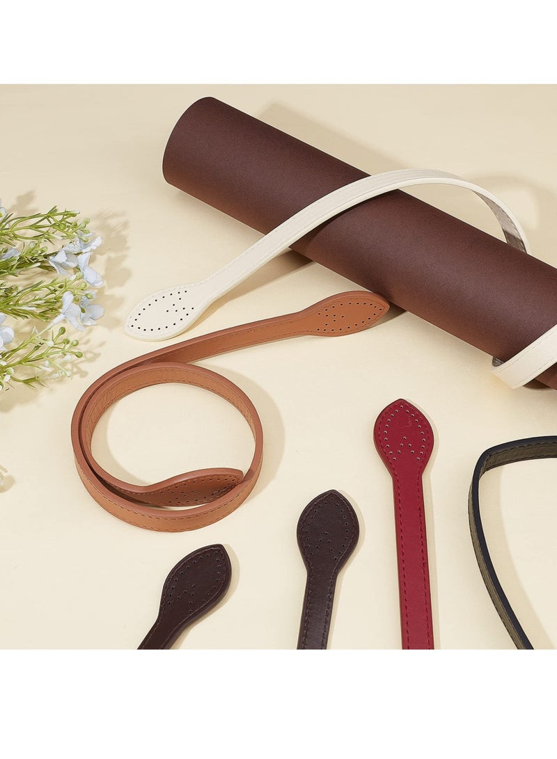 Excefore PU Leather Purse Handles Bag Handbag Strap Shoulder Handbag DIY Sewing Strap Bag Accessories 10 Pcs 5 Colors - Image 5