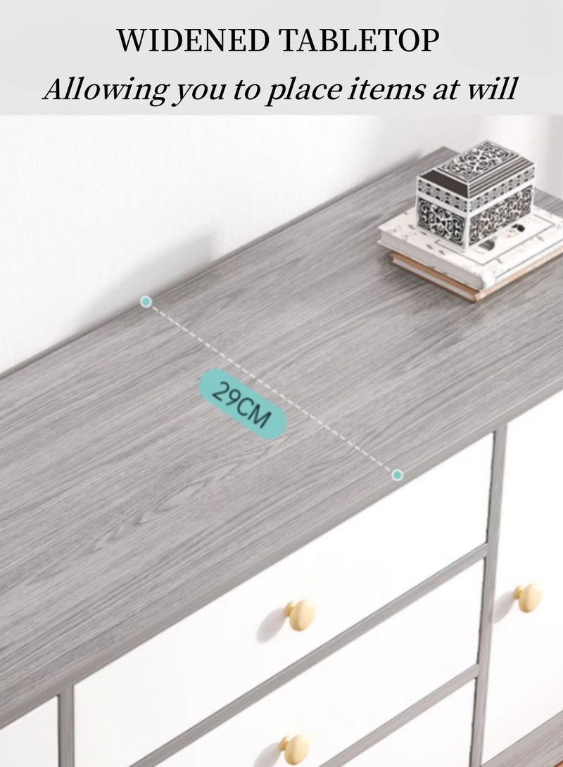 GoldenLike TV Table,TV Cabinet,TV Stand with Storage and Drawers,Living Room Furniture Television Cabinet,Modern Media Storage Stand Shelves Console Table TV Unit TV Rack - Image 3