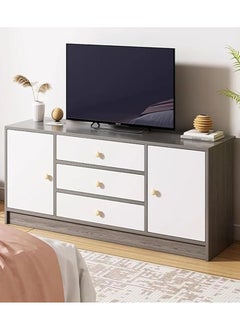 GoldenLike TV Table,TV Cabinet,TV Stand with Storage and Drawers,Living Room Furniture Television Cabinet,Modern Media Storage Stand Shelves Console Table TV Unit TV Rack  - Image 1