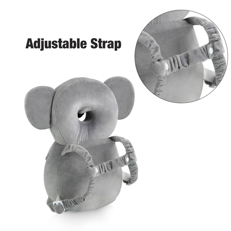 PandaEar Baby Head Protection Backpack, Toddler Walking Head Protector, Adjustable Head Protector Pad Safety Cushion (Koala Grey) - Image 5