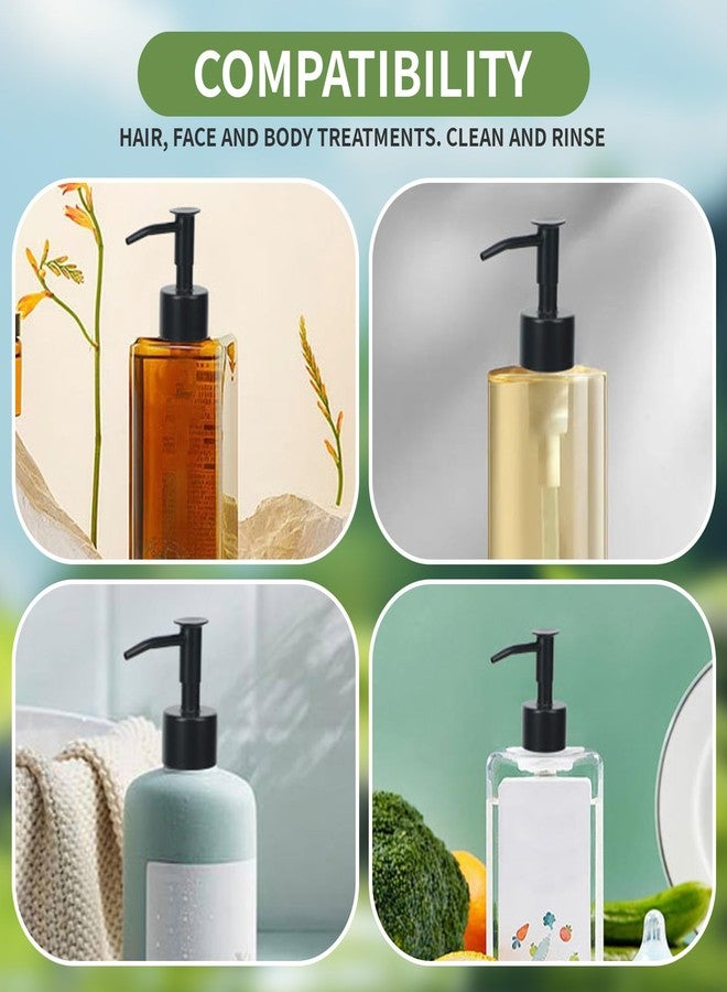 PEHADU 2Pack Pumps Lotion Soap Dispenser Replacement Pump for Your Liquid Soap, Lotion or Dish Soap Refill Dispenser Kitchen Bathroom Worktop Bottles 28/400 Thread Size (Black) - Image 2