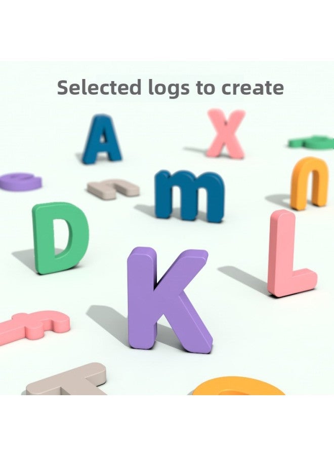 لعبة بطاقة ممارسة التهجئة الإنجليزية الإنجليزية لعبة رياض الأطفال الخشبية 0.5 اللون: صندوق أخضر قياسي - Image 4