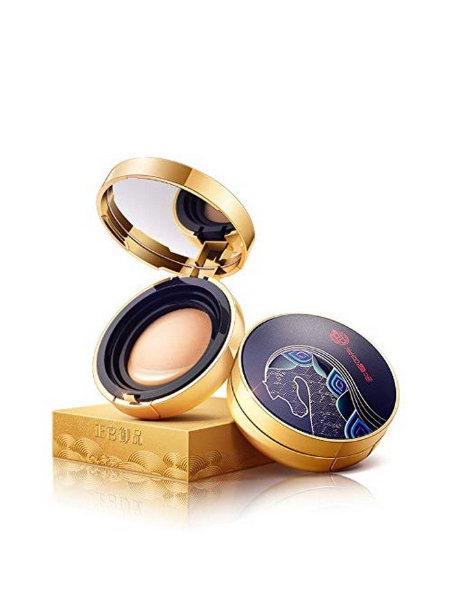 زيسي [كريم أساس مرطب من Palace Identity Air Cushion Bb، كريم أساس مقاوم للماء، خافي عيوب يدوم طويلاً، غطاء طبيعي لمكياج مشرق (C01Pottery White) - Image 1