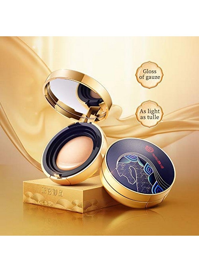 زيسي [كريم أساس مرطب من Palace Identity Air Cushion Bb، كريم أساس مقاوم للماء، خافي عيوب يدوم طويلاً، غطاء طبيعي لمكياج مشرق (C01Pottery White) - Image 5