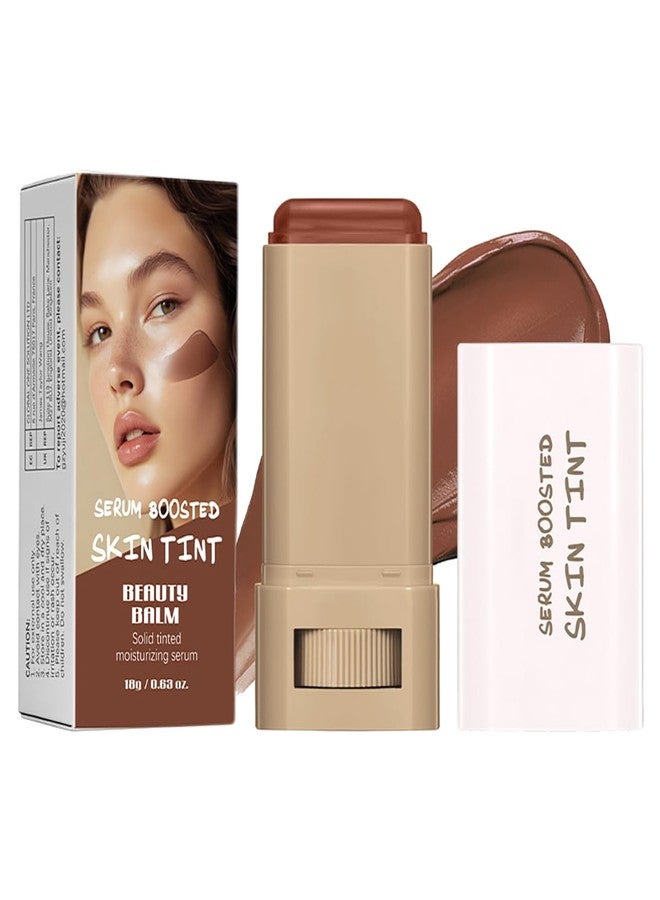 FYEBOO 2025 New Beauty Balm Serum Boosted Skin Tint, Solid Tinted Serum Contour Stick, Hydrating Tinted Moisturizer Foundation Stick, Radiant Dewy Natural Finish Facial Color Correct (# 02) - Image 1