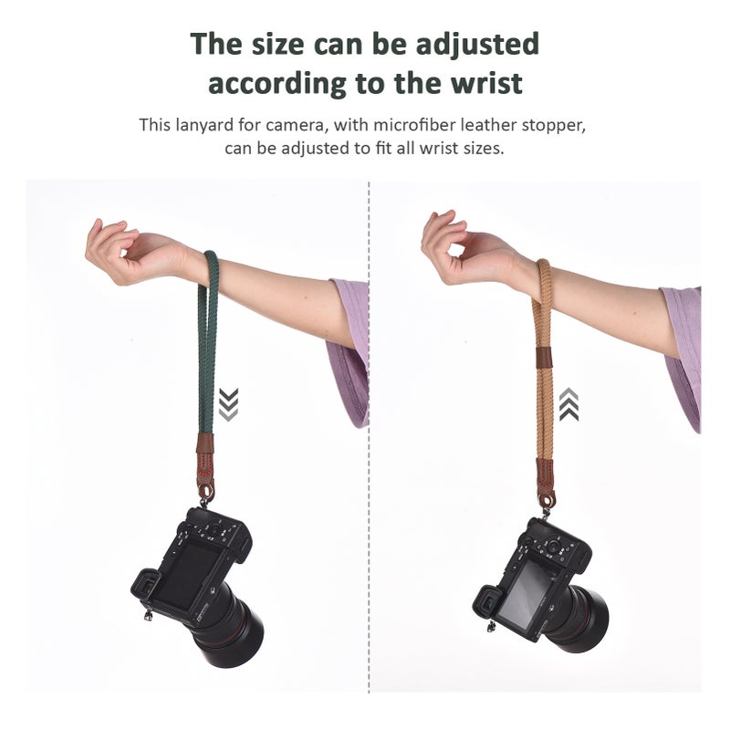 26.5cm Adjustable Camera Wrist Strap Lanyard for Camera Hand Strap for DSLR Digital Mirrorless Cameras - Image 5