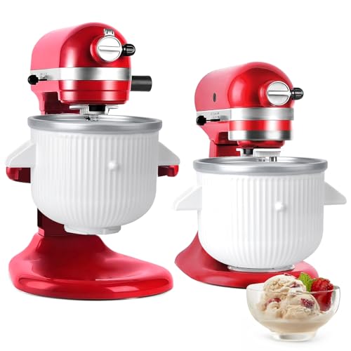 Kitwanda Ice Cream Maker Attachment for Kitchenaid Stand Mixer,2-Quart Frozen Yogurt - Ice Cream & Sorbet Gelato Maker,Fits 4.5 5 6 7qt Kitchenaid Stand Mixer - Image 1