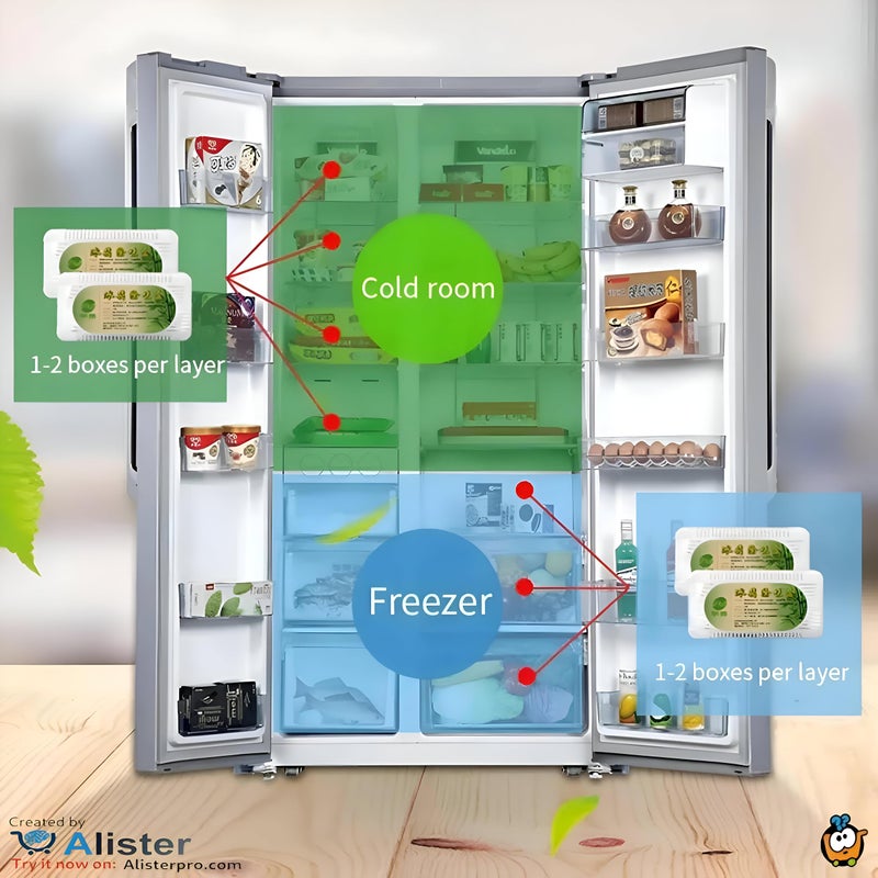 Activated Charcoal Deodorizer for Refrigerators, Freezers, Shoe Stores, Cabinets - Reusable Air Purifier with 2 Units for Long Lasting Freshness and Deodorization, by Elegant Home - Image 3