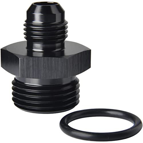 Podavelle 6AN Male Flare to 10AN ORB Oring Boss Fuel Pump Rail Adapter Fitting Aluminum Black - Image 1