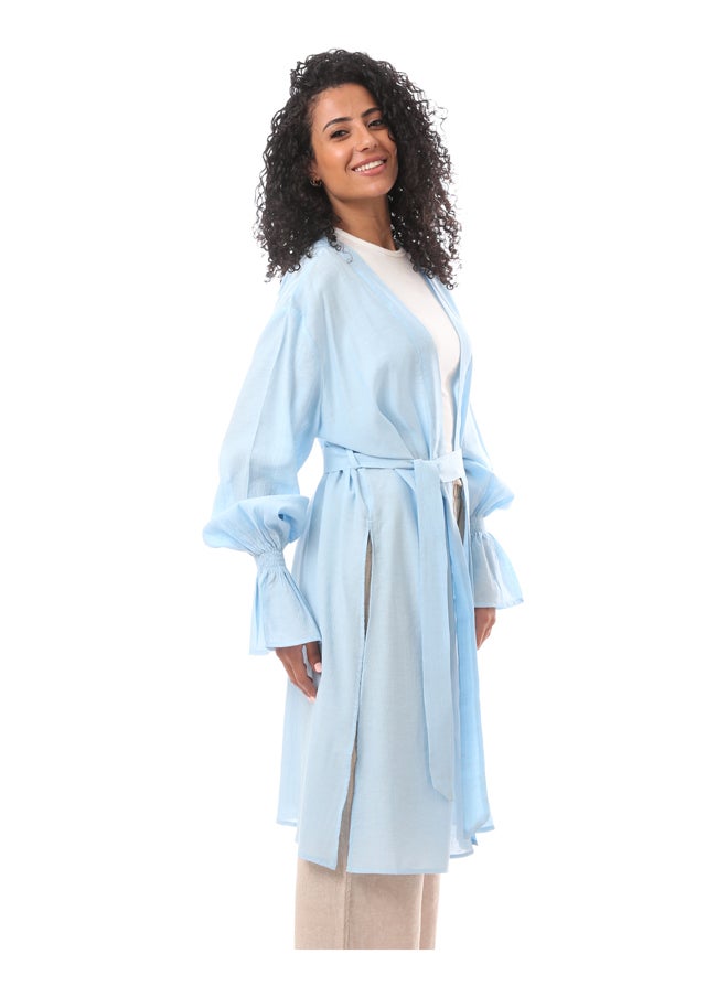 MERCH Women's Casual Cardigan With Belt  - Image 2