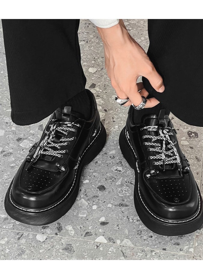 Warrior - Versatile Retro Casual Leather Shoes - Image 1
