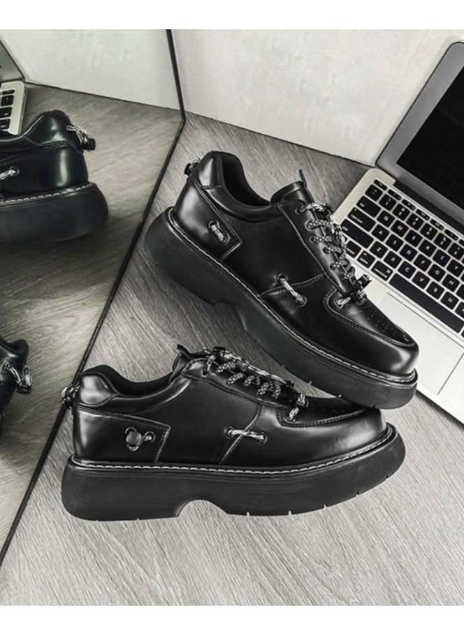 Warrior - Versatile Retro Casual Leather Shoes - Image 1