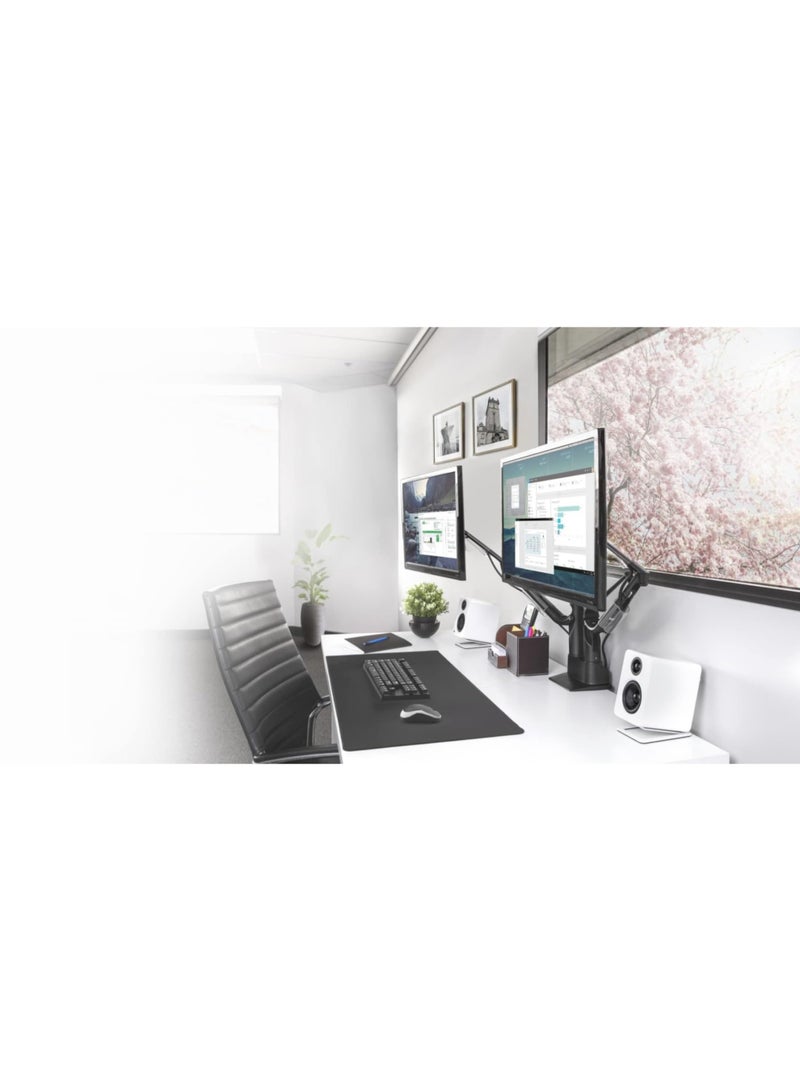 Tilted Desktop Speaker Stands for Small Speakers & Compact 2”-3” Studio Monitors | Supports 6 lb | Damping Foam Padding(WHITE) - Image 2