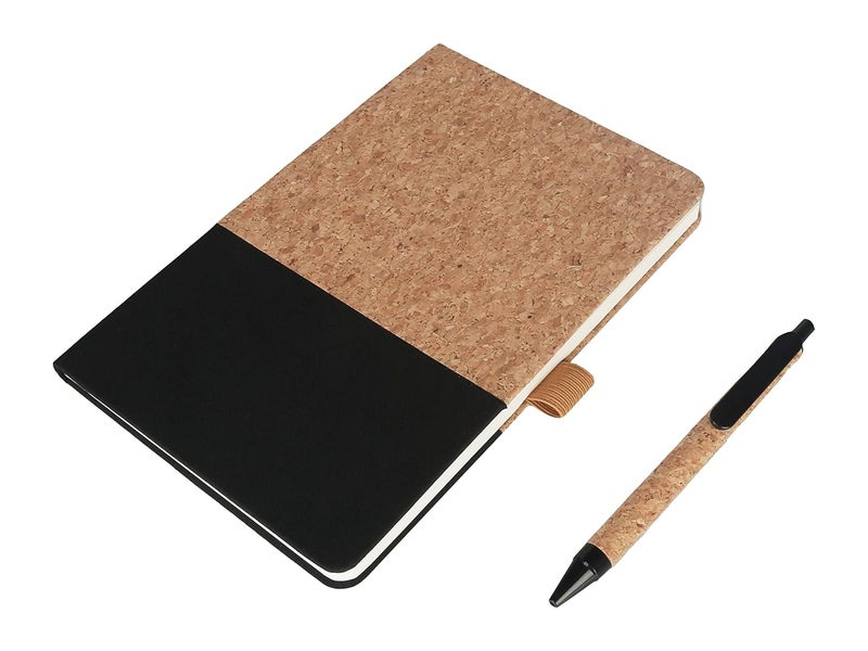 Eco-neutral Eco-friendly Cork Notebook and Pen Set - Image 1
