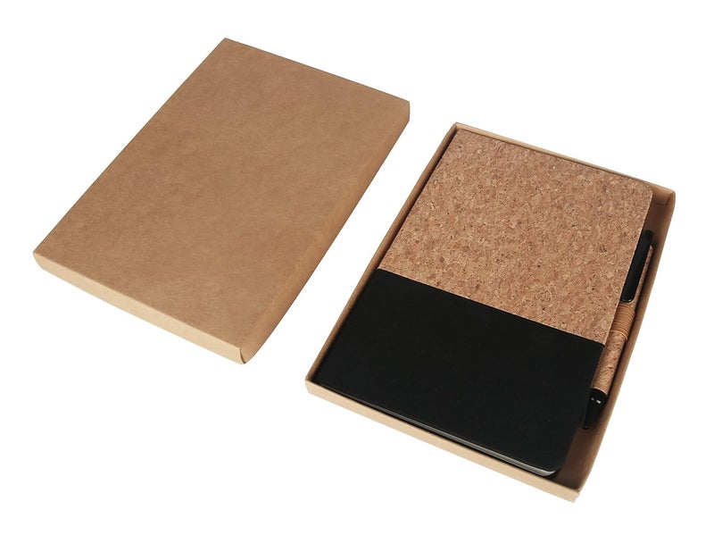 Eco-neutral Eco-friendly Cork Notebook and Pen Set - Image 2