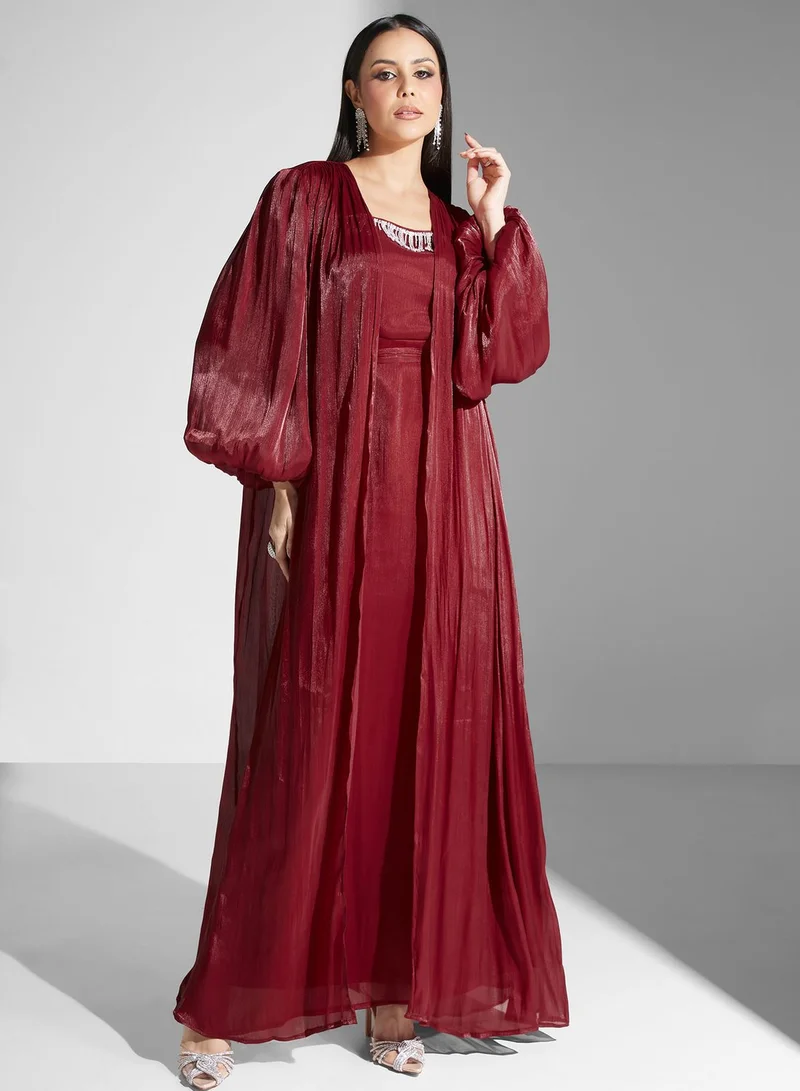 hayas closet Shimmering Maxi Dress