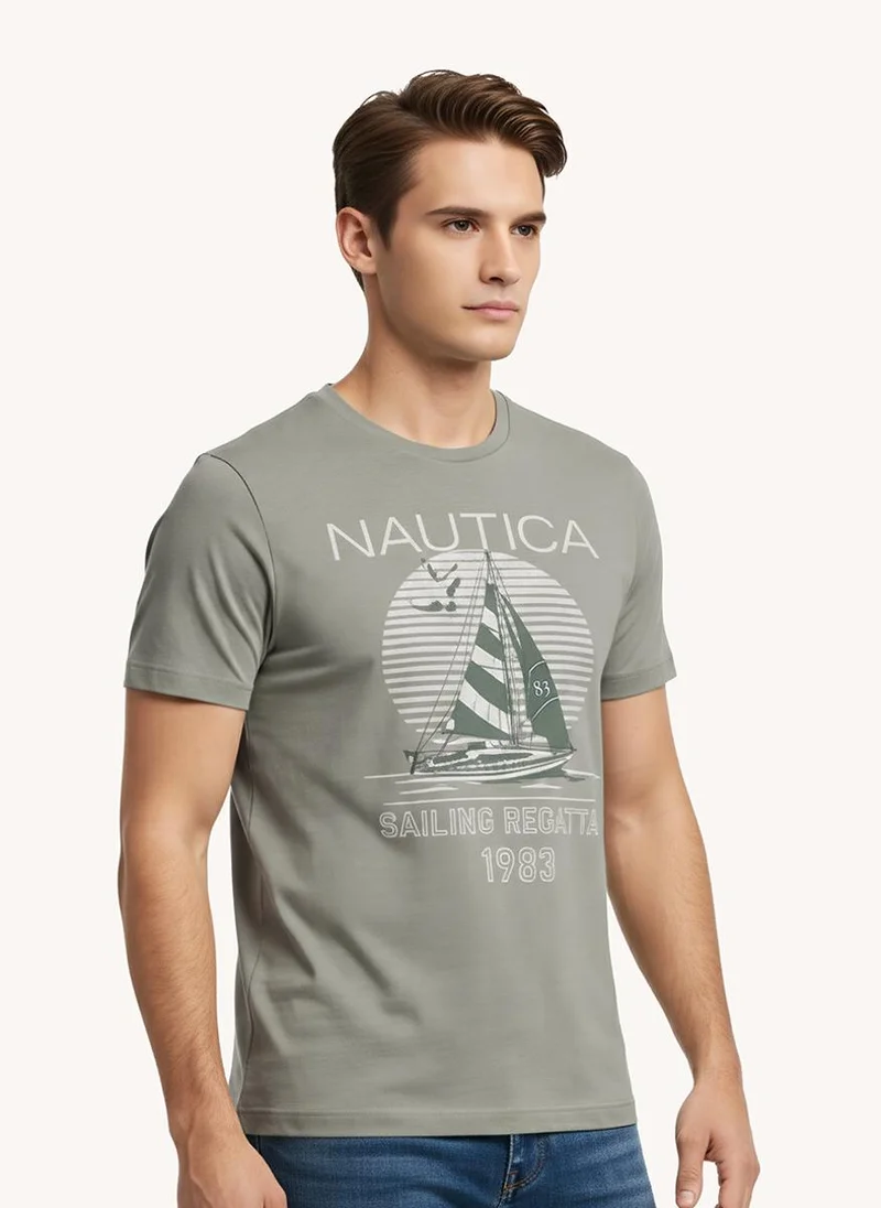 نوتيكا تيشيرت رجالي مطبوع