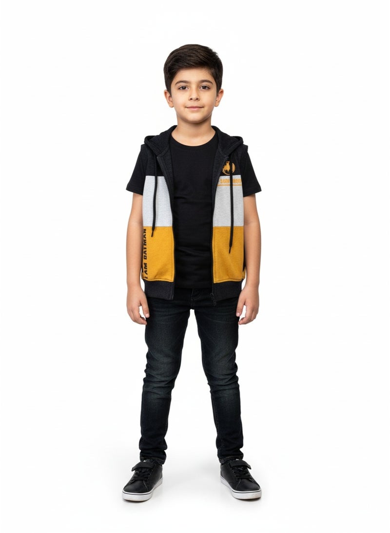 general VEST BOYS BATMAN PRINT WITH ZIPPER 2-8 YRS  HT - Image 1