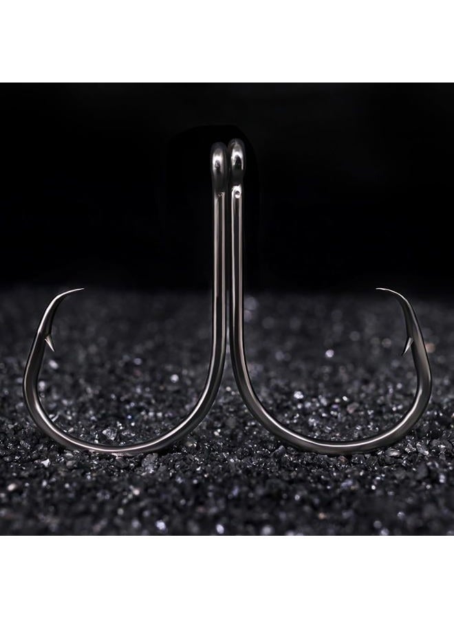 LURELINK Inline-Circle-Hooks-Saltwater-for-Catfish-Bass-Octopus-Hooks-Fishing-Hook-Freshwater 50 Pack (8/0 50-Pack, Black) - Image 5