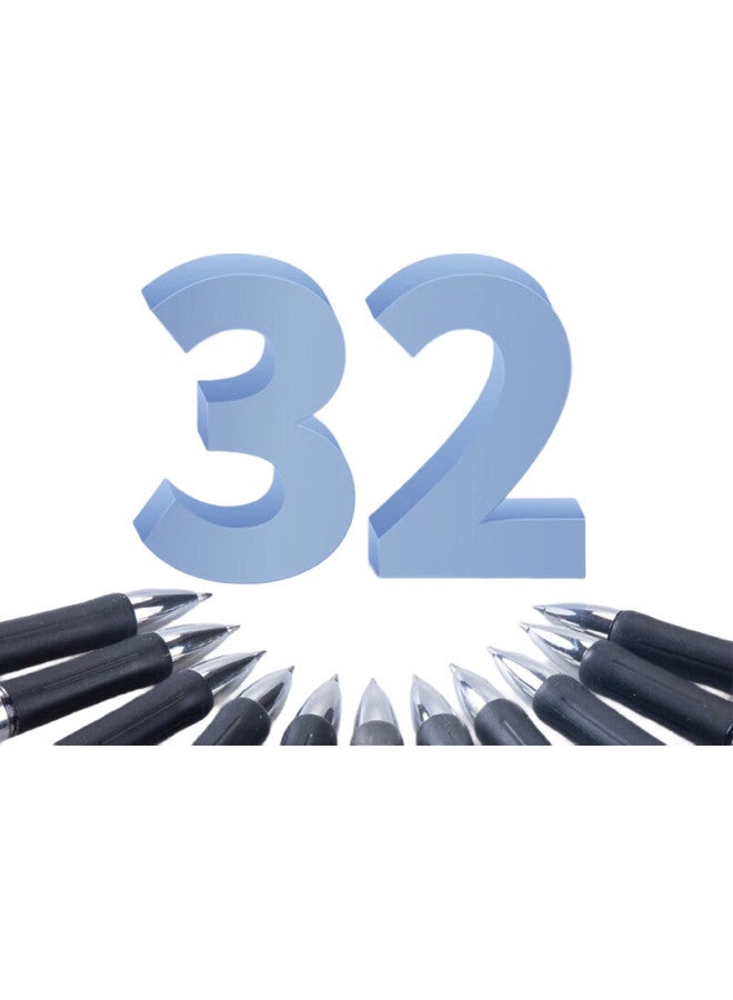 Truecolor Sliding Core Retractable Gel Pen 0.5Mm Black Bullet Tip Business Office Signing Pen Water-Based Pen Student Exam Stationery Meeting Note-Taking Pen 12 Pens/Box A47 - Image 1