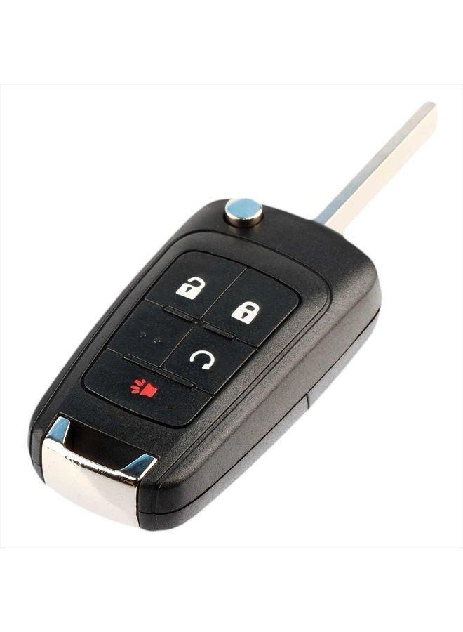 USARemote Key Fob Keyless Entry Remote Flip Shell Case & Pad fits Chevy 2010-2017 Equinox / 2012-2017 Sonic / 2015-2017 Trax / GMC 2010-2017 Terrain - Image 1