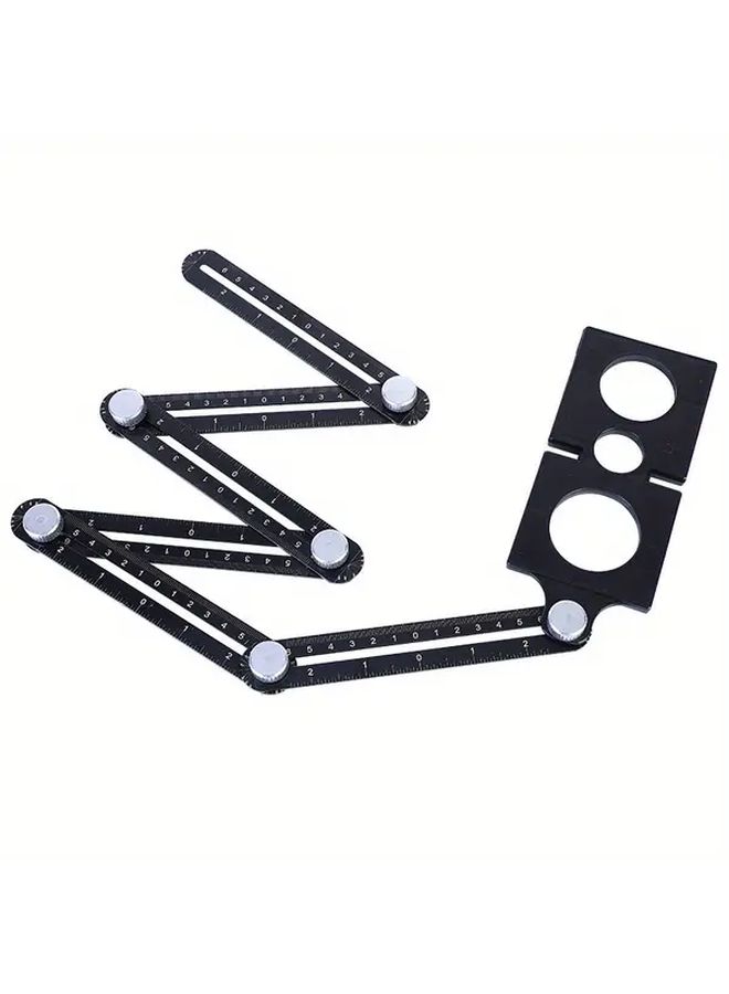 Aluminum Alloy Six Fold Ruler Folding Measuring Tool For Woodworking Tile Cutting - Image 5
