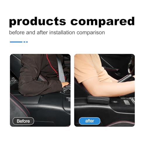 KUNGKIC for MT Toyota GR86 Subaru BRZ 2022 2023 2024 2025 Soft Armrest Pillow Auto Center Console Cushion Pad Automotive Interior Accessories 9002 Color Italian Suede - Image 3