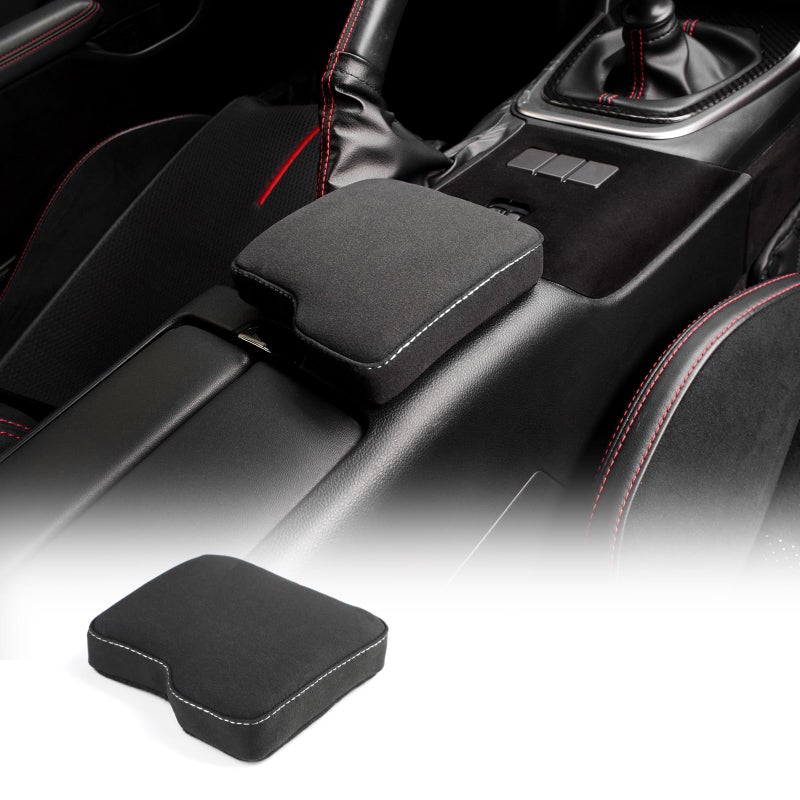 KUNGKIC for MT Toyota GR86 Subaru BRZ 2022 2023 2024 2025 Soft Armrest Pillow Auto Center Console Cushion Pad Automotive Interior Accessories 9002 Color Italian Suede - Image 2