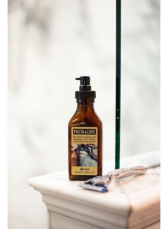 Davines Pasta & Love Men's After Shave & Moisturizing Cream, Hydrating and Soothing with Babassu and Karite Butter, 3.38 fl. Oz. - Image 4