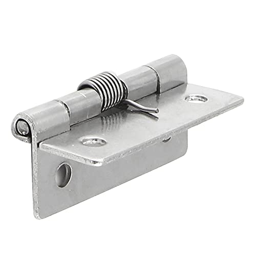 Luomorgo 4 Pcs Spring Loaded Hinges for Cabinets, 2 Inch Length Stainless Steel Spring Hinges Self Closing - Image 4