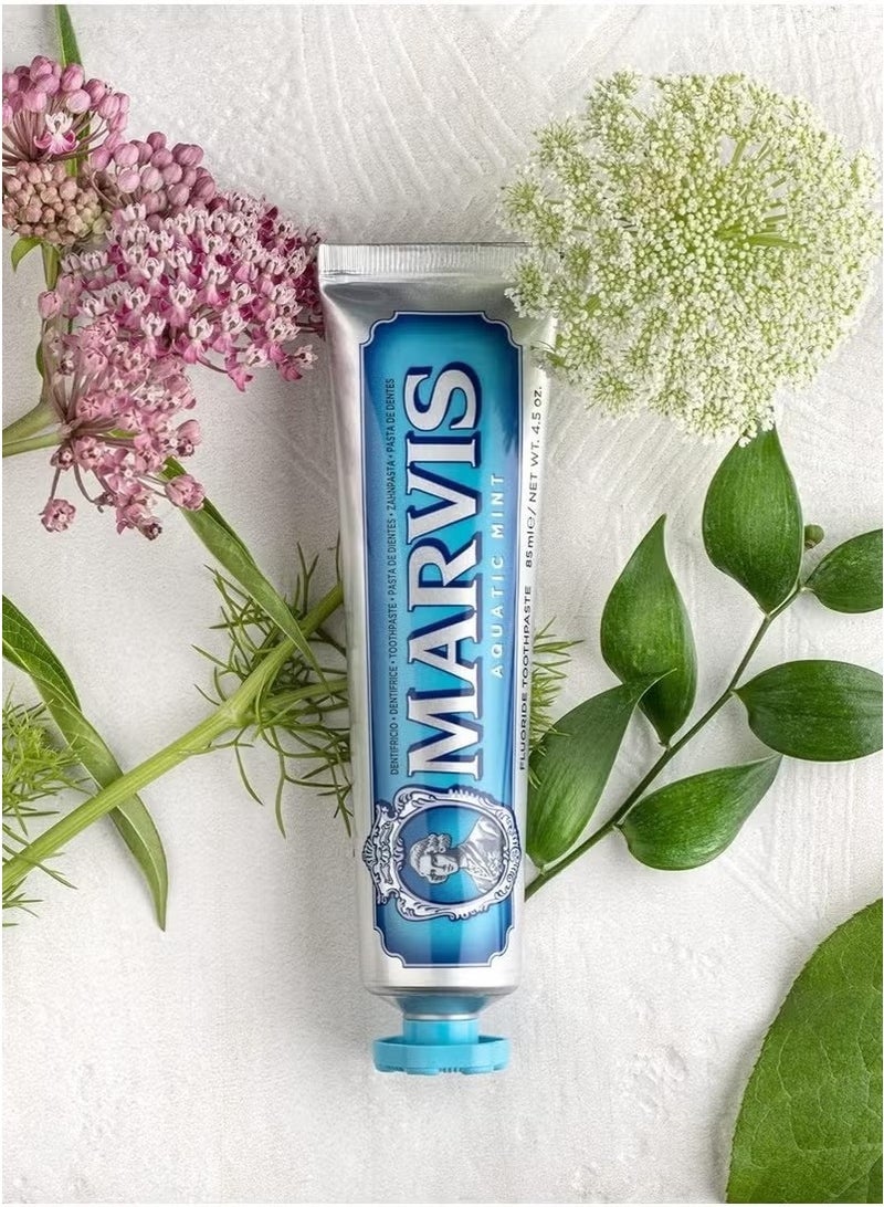 مارفيس معجون أسنان مارفيس الماء النعناع 85 مل - إضاءة وتنظيف الأسنان مع إيقاع المحيط الطازج - Image 3