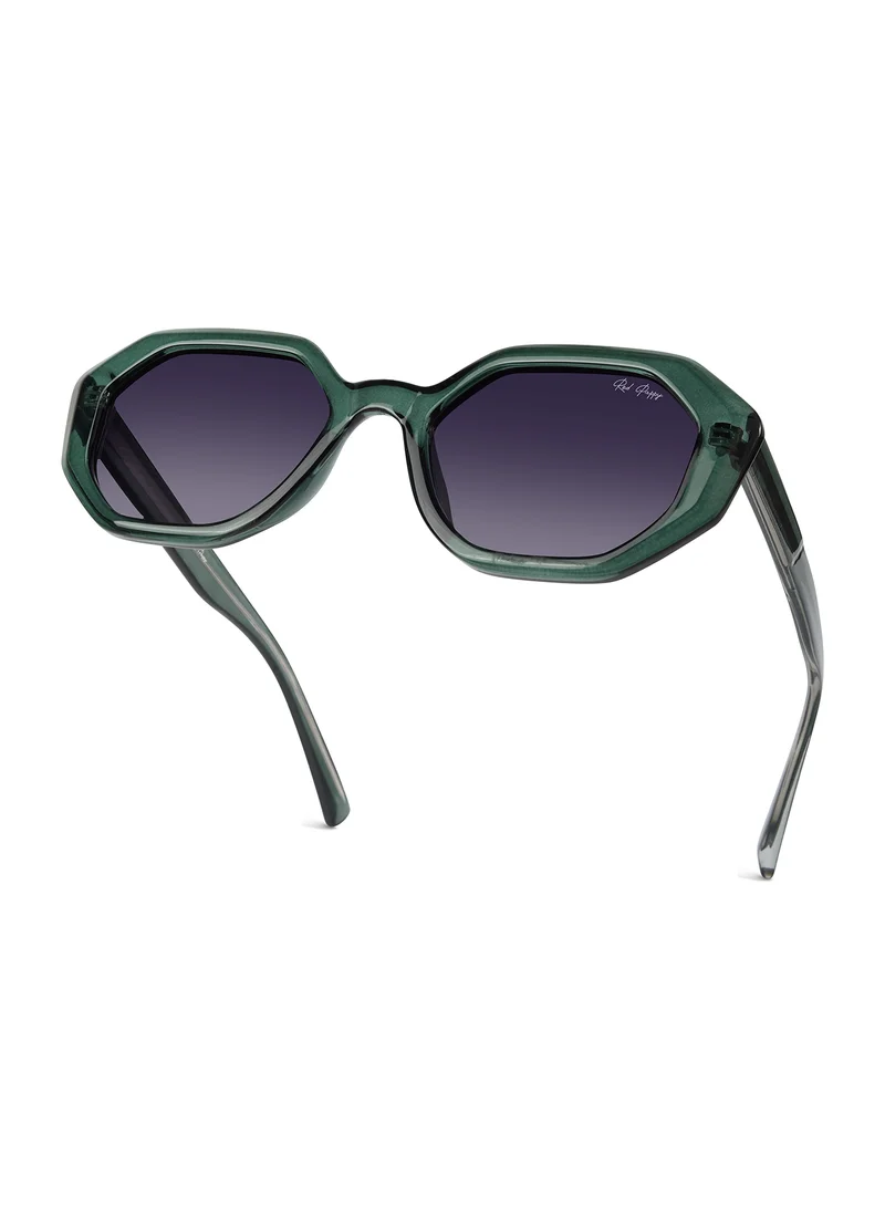 ووجلز Red Pappy Rayvex Purple Polarized Hexagonal Sunglasses