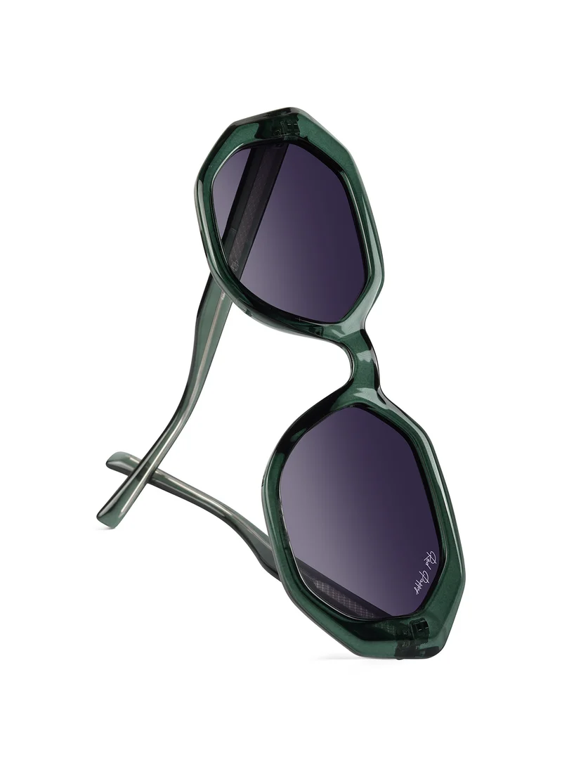 ووجلز Red Pappy Rayvex Purple Polarized Hexagonal Sunglasses