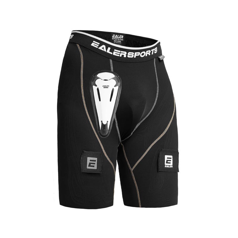 EALER HPC300 Core Compression Hockey Short Jock Pants with Athletic Cup and Sock Tabs for Men and Boys,Adult-XLarge