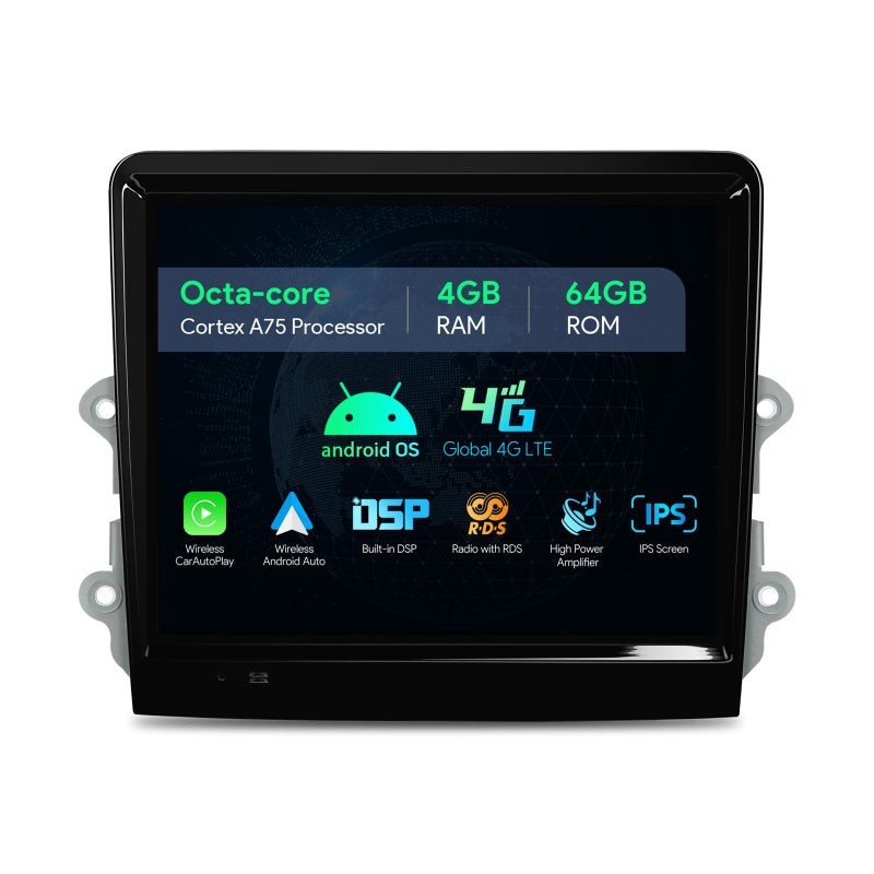 XTRONS 84 Inch Android 14 Car Stereo for Porsche 911CaymanBoxster with Optical Fiber Decoder IPS Touch Screen 4GB64GB Global 4G LTE Car Radio GPS Navigation Support Wireless CarPlay Android Auto - Image 2