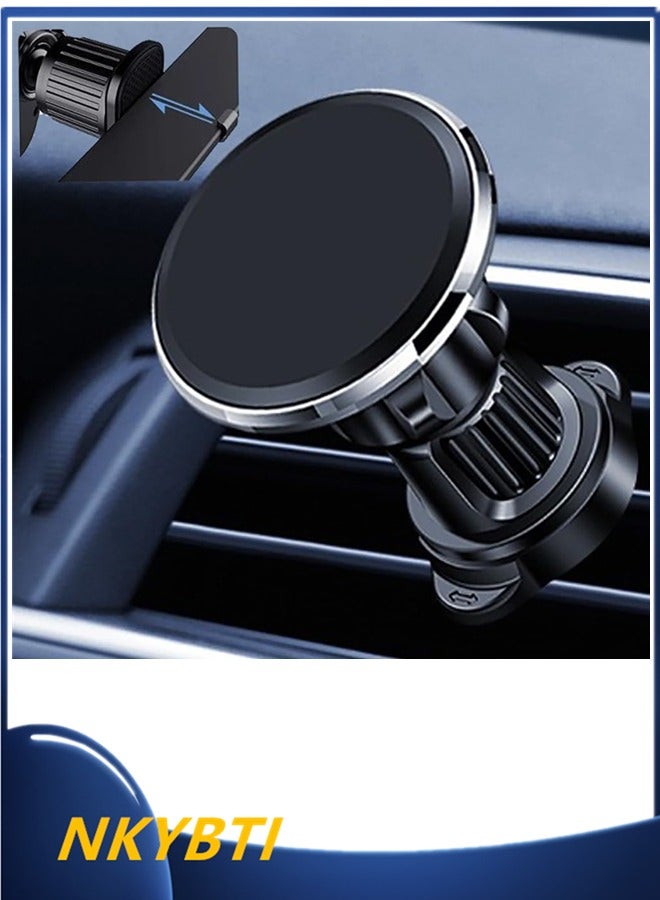 NKYBTI Phone Holder for Car Magnetic Mount with 360° Rotation, Universal Magnet Mobile Phone Mount Dashboard Cradle, Compatible with iPhone, Redmi, Xiaomi, etc. Suitable for Most Smartphones