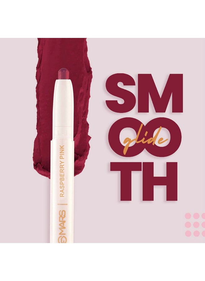 Mars - Retractable Poppins Long Lasting Lip Crayon | Matte Finish | Smudge Proof & Kiss Proof Crayon Lipstick For Women (1.3 Gm) (14-Dripping Syrup) - Image 1