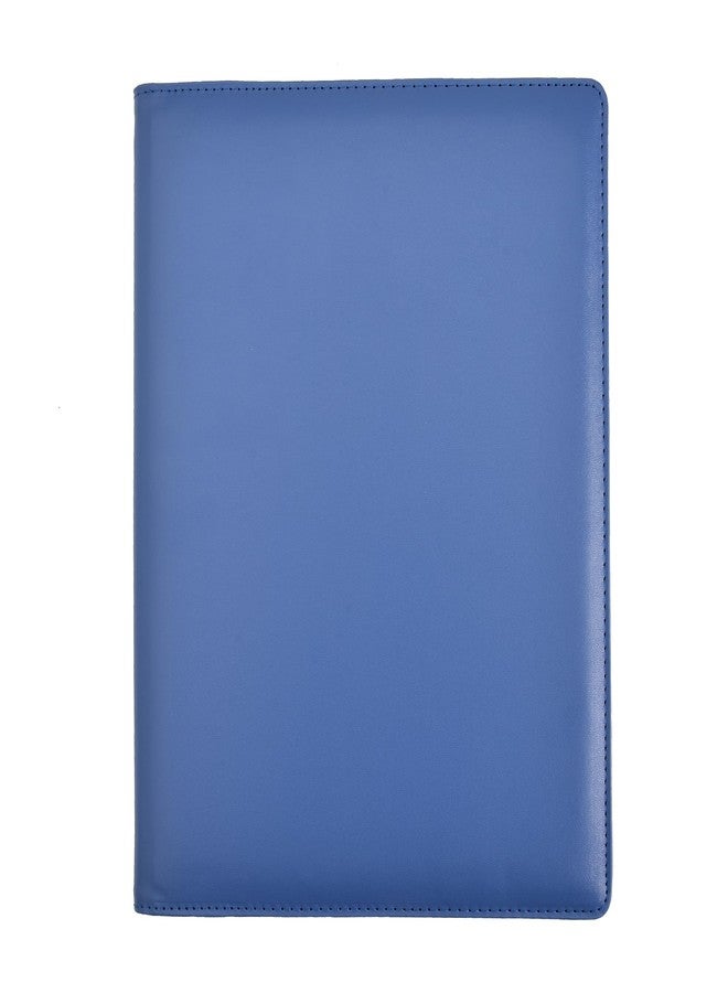 Arpan A4 Certificate Presentation Folder, Faux Leather Document Organizer, Professional Portfolio Book, Conference Display Binder (Blue, 24 Pockets 48 Sides) - Image 1