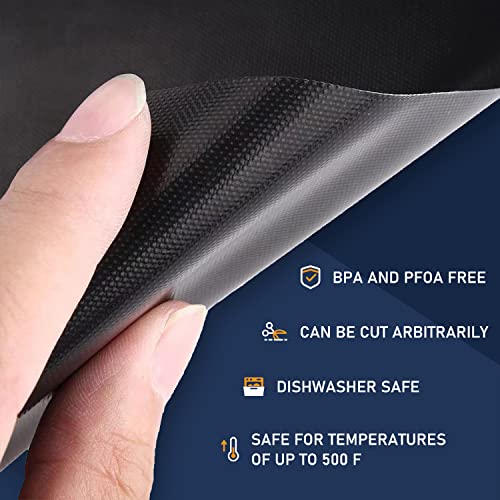Meegoo Oven Liners for Bottom of Oven - 4 Pack Large Non Stick Oven Liners, Oven Mat For Bottom of Electric Oven and Gas Oven, BPA and PFOA Free, 15.74"x 23.62" - Image 3