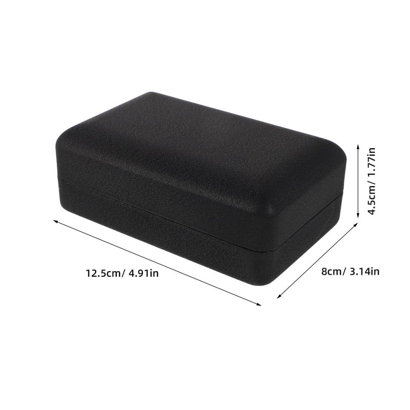 Black Travel Jewelry Organizer Case for Rings Earrings Portable Storage - Image 3