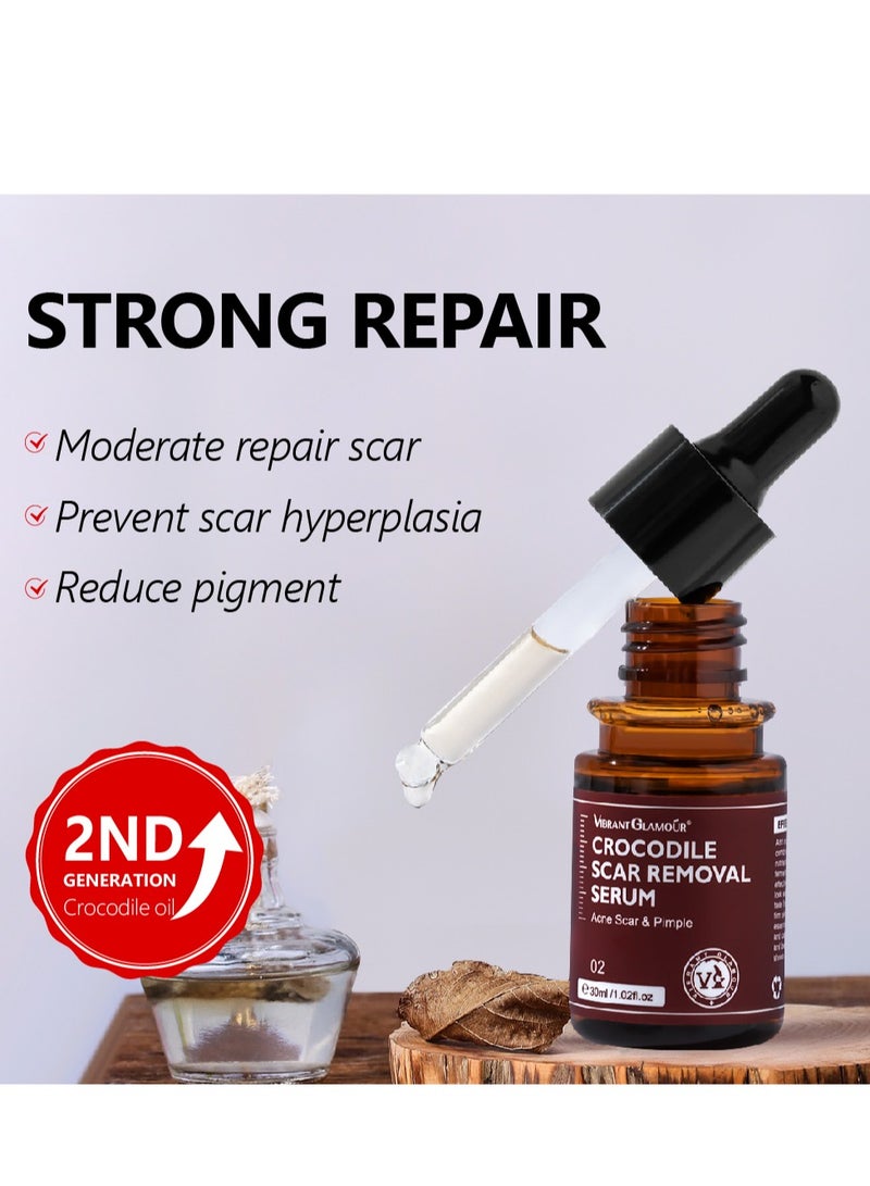 Vibrant Glamour Scar Repair Serum - Lightweight Brightening Formula - Rich in Antioxidants - Intensely Hydrating - Reveals Youthful Glow - Reduces the Look of Fine Lines - Sulfate & Paraben Free - 30ml - Image 3