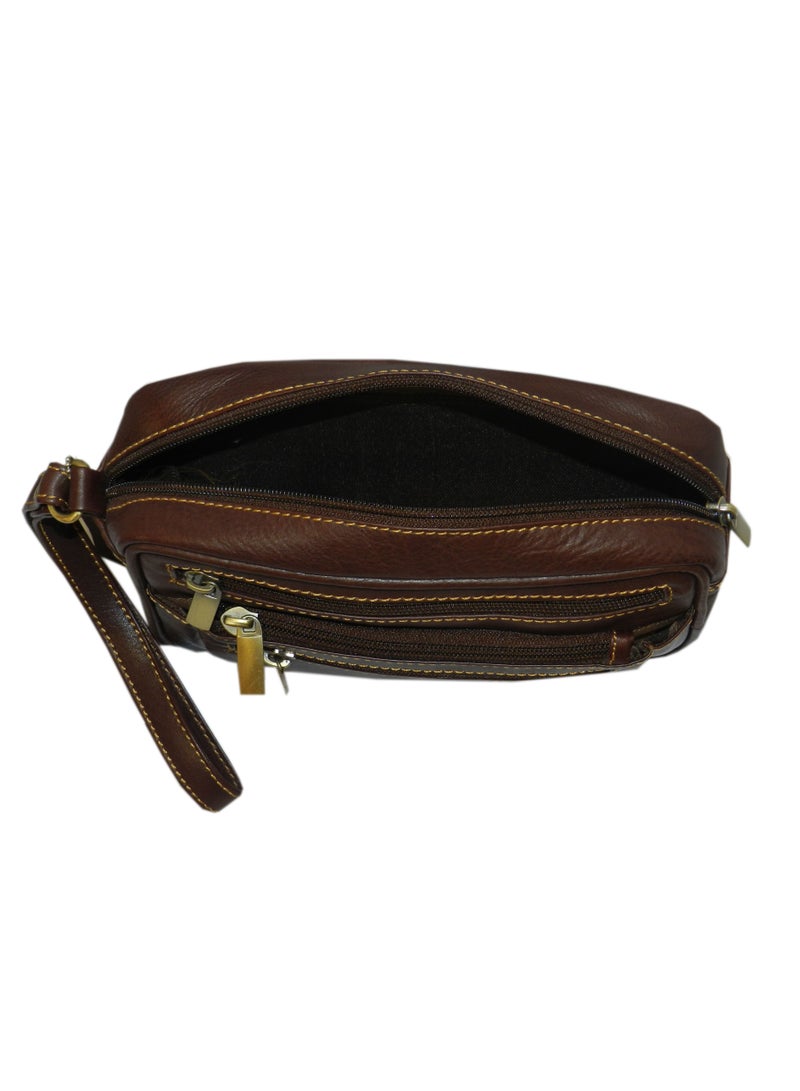LAVERI LEATHER Laveri Genuine Leather Designer Hand Pouch For Travel  - Image 3