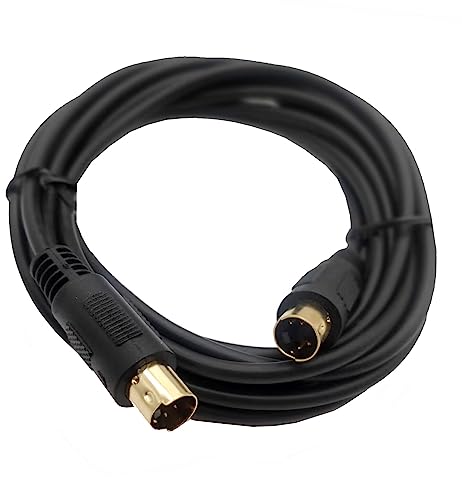 Traovien S-Video Cable Mini Din 4-Pin S Video Cable Male to Male Gold Plated Connector for Player Camcorders Laptops Transfer Video to TV or Monitor Connection Cable (3m/10Ft) - Image 4