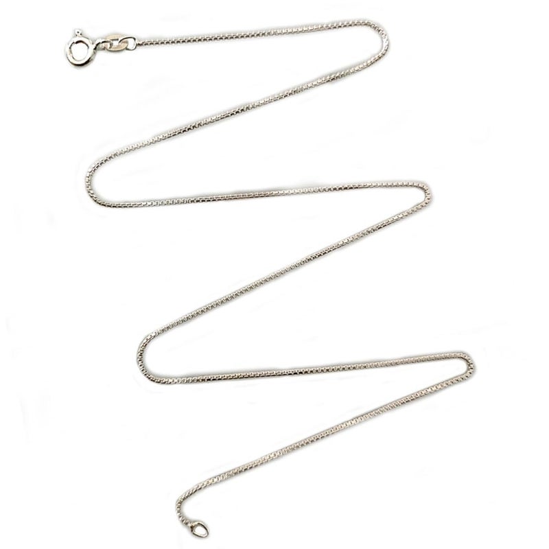 Parnika (Formerly Mj 925 Unisex Adult 0.9Mm 1.25Mm 2Mm Box Chain In Pure 92.5 Sterling Silver | Gift For Her N Him | Chandi Ki Chain | (0.9Mm, 18 Inches) - Image 4