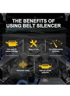 KASTWAVE 2Pcs Belt Dressing Spray Automotive, Belt Noise Spray, Automotive Belt Dressing Spray, Prolongs Belt Life Engine Belt Silencer, Noise Lubrication Protection Friction Reducer for Car, Truck, 100ml  - Image 2