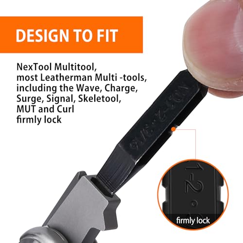 NexTool 10 Pack Replacement Double-Ended Screwdriver Bit for Leatherman Multi-Tool – Durable S2 Steel #1, #2 & #1-2 Phillips + 1/4, 3/16 & 1/8 Flat Head+T15 Torx, Perfect for DIY, and Outdoor Repairs - Image 4