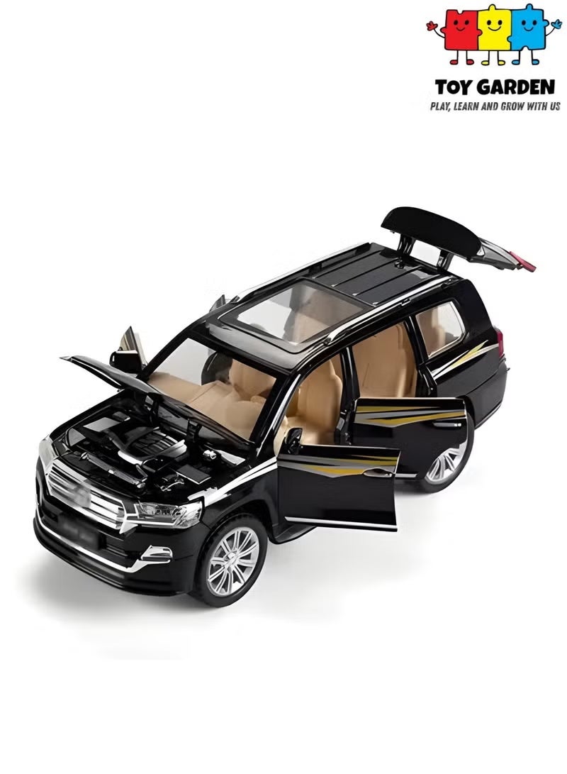 1/32 Diecast Off-Road SUV Model Alloy Toy Car with Sound and Light Features Pull-Back Action Rugged Vehicle for Boys and Collectors High Quality Miniature Car Gift - Image 2